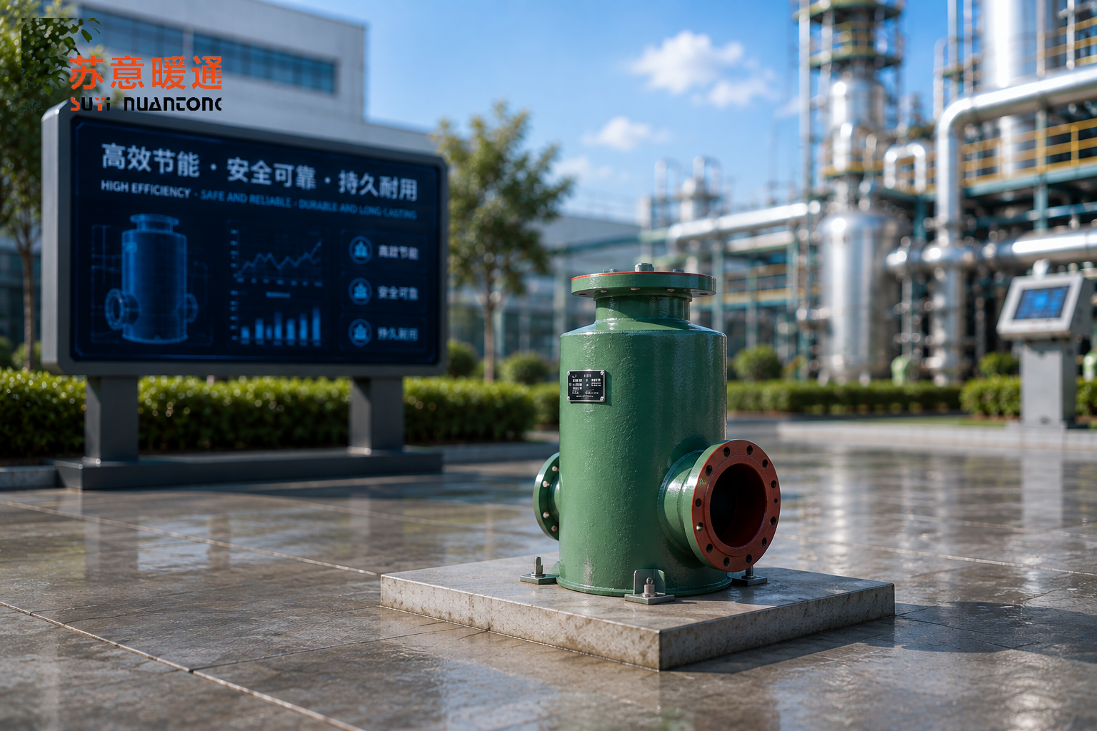 立式角通除污器